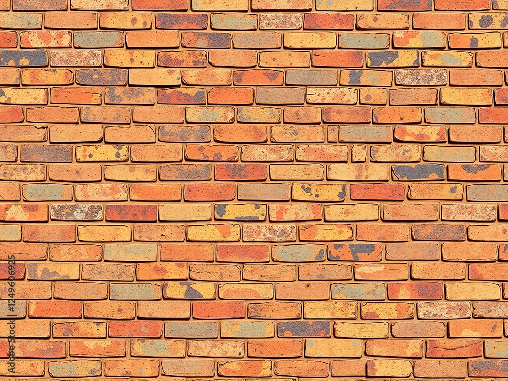 Obraz premium Rustic Red Brick Wall Texture for Background