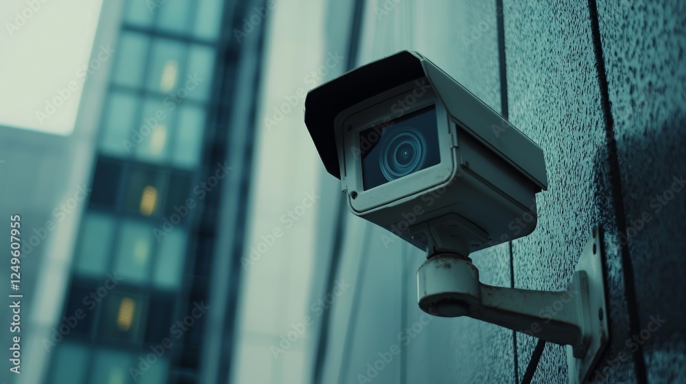 Closeup of CCTV camera to represent security Closeup of CCTV camera to represent security