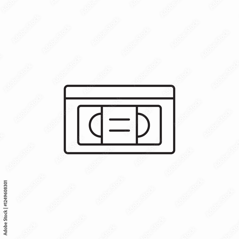 media tape icon sign vector media tape icon sign vector
