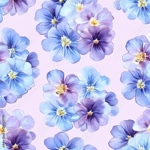 seamless watercolor floral abstract colorful wallpaper	