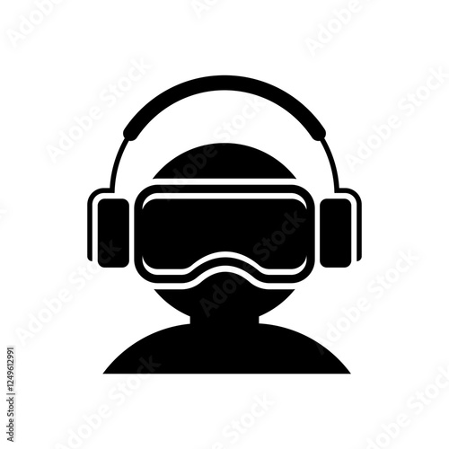 Virtual reality vector illustration on white background-17.eps