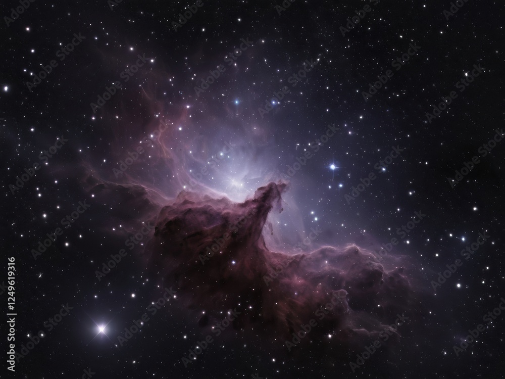 Fototapeta premium purple nebula in space