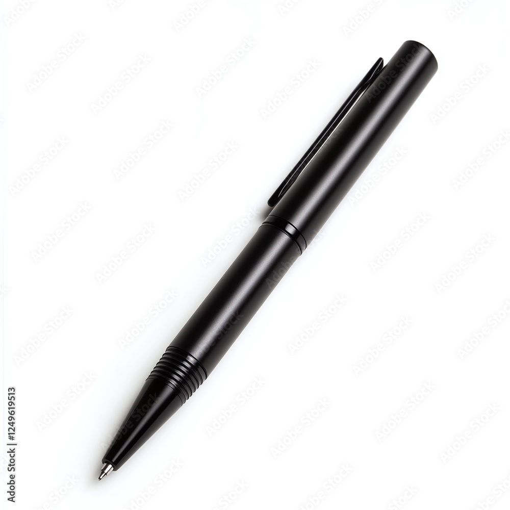 Simple black pen isolated on white background. Simple black pen isolated on white background.