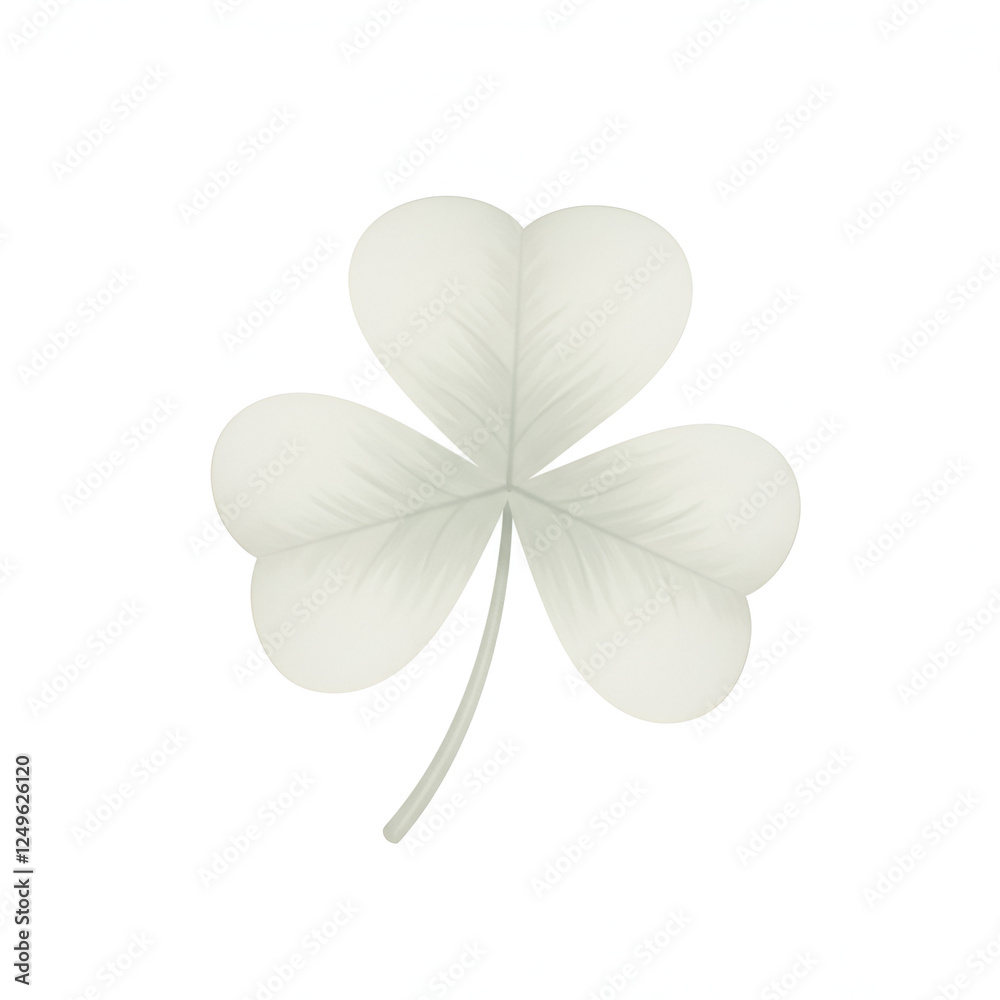 Tiny White Clover with Soft Shape Tiny White Clover with Soft Shape