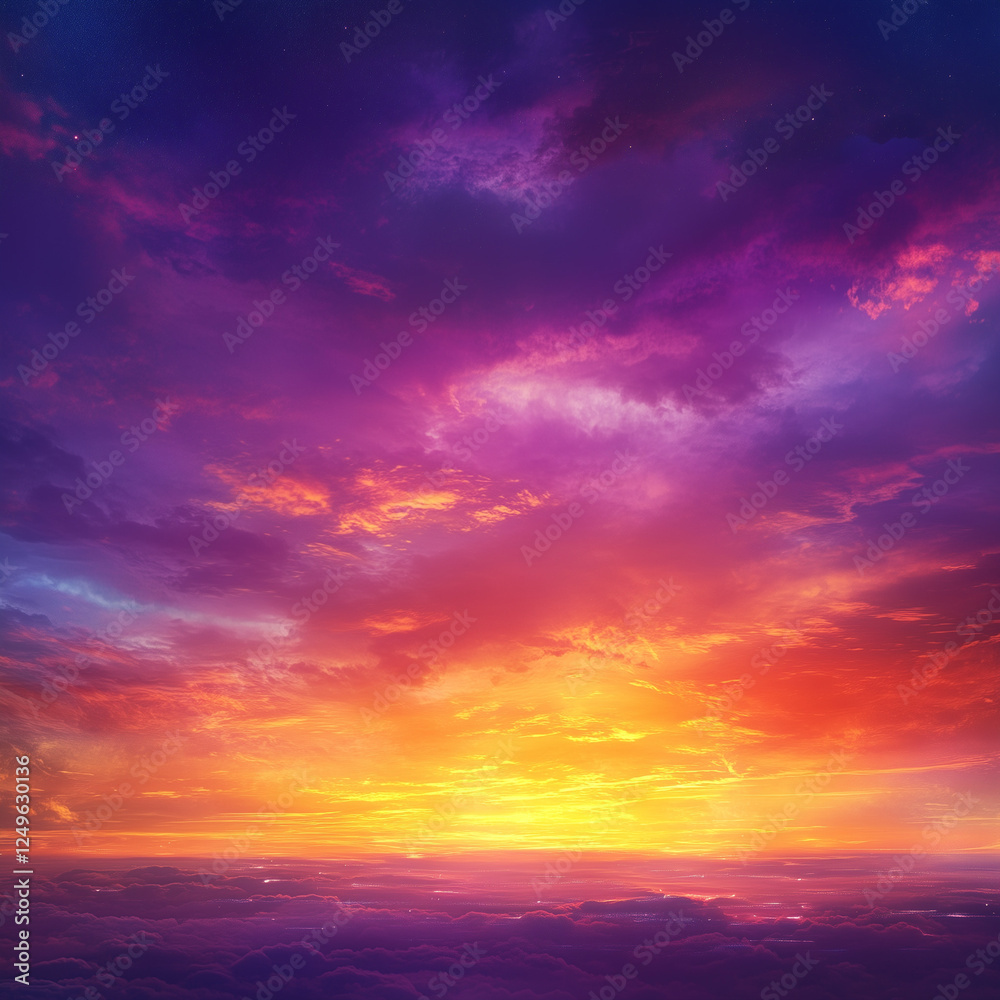 Fototapeta premium sunset sky with clouds