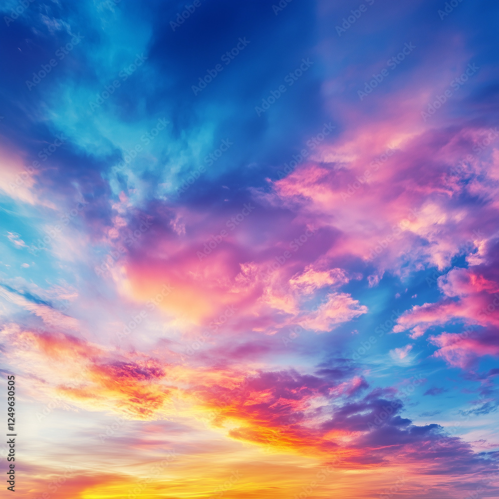 Obraz premium sunset sky with clouds