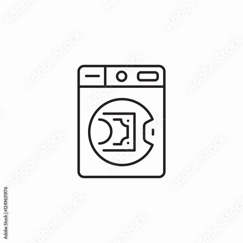 money laundry icon sign vector