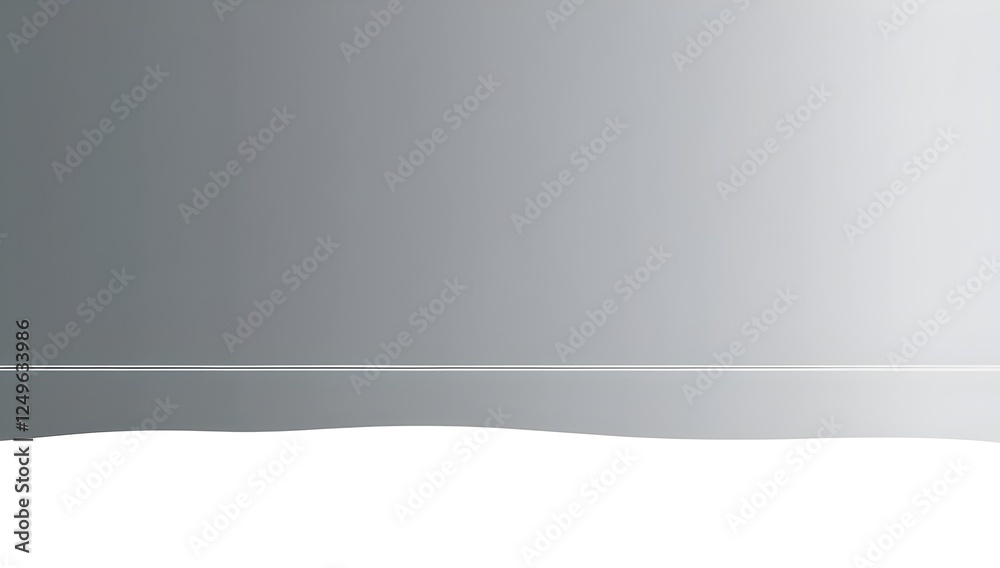 smooth transition from gray to white with delicate horizon line for serene visuals