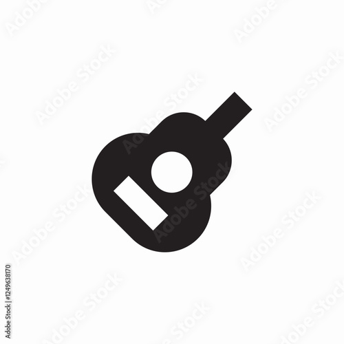 classical guitar icon sign vector