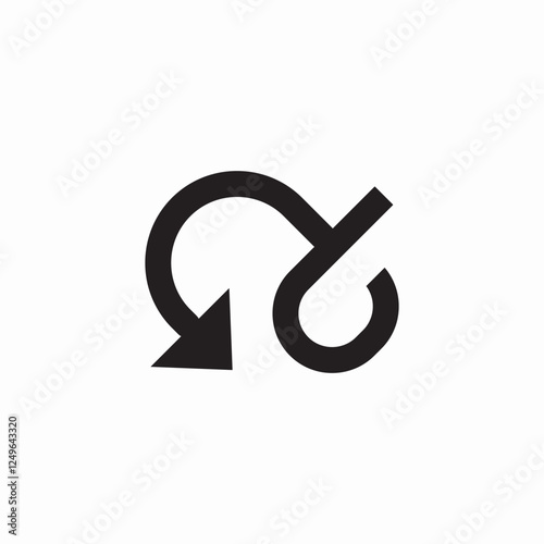 loop way icon sign vector