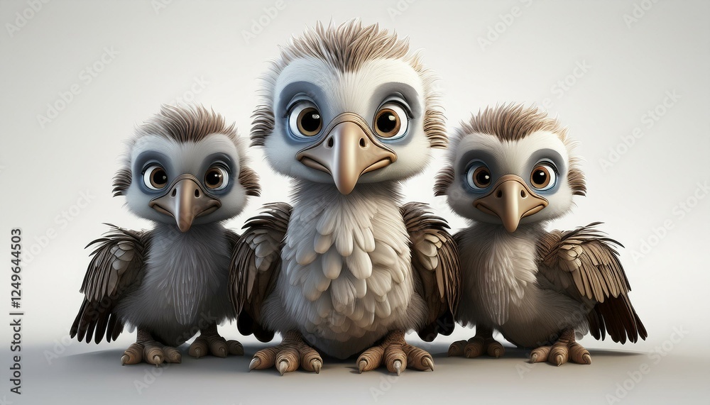 Fototapeta premium Niedlicher Geier