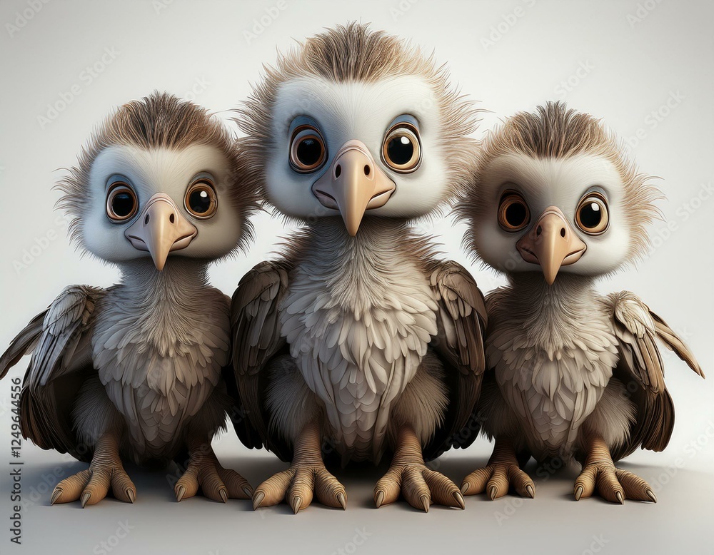 Fototapeta premium Niedlicher Geier