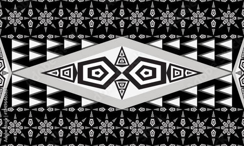 Geometric ethnic seamless pattern traditional. American, Mexican style. Aztec tribal ornament print. Design for background, wallpaper, illustration, fabric, clothing, carpet, batik, embroidery.
