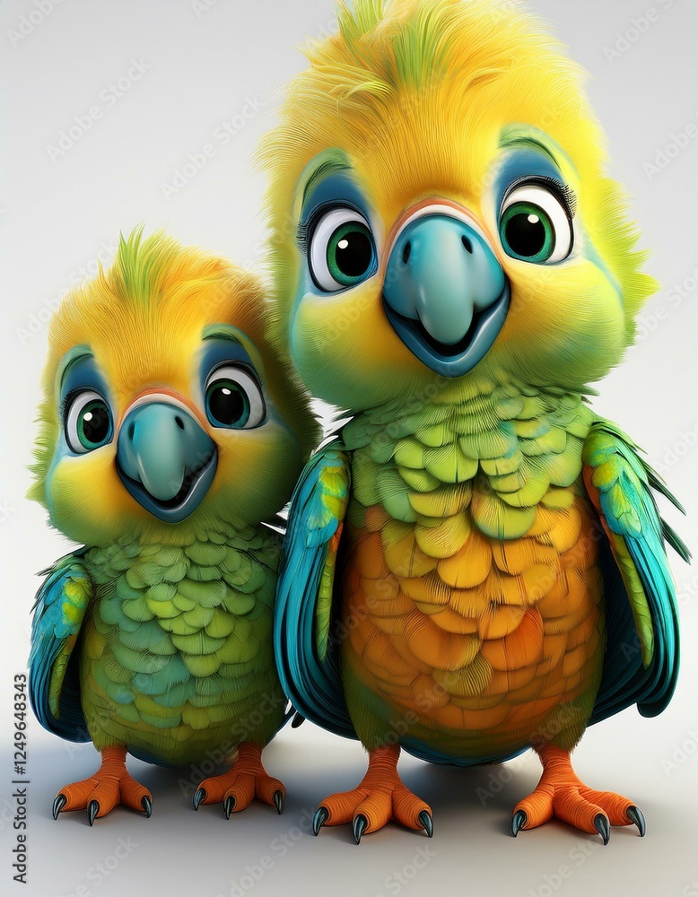 Fototapeta premium bunte Papageien