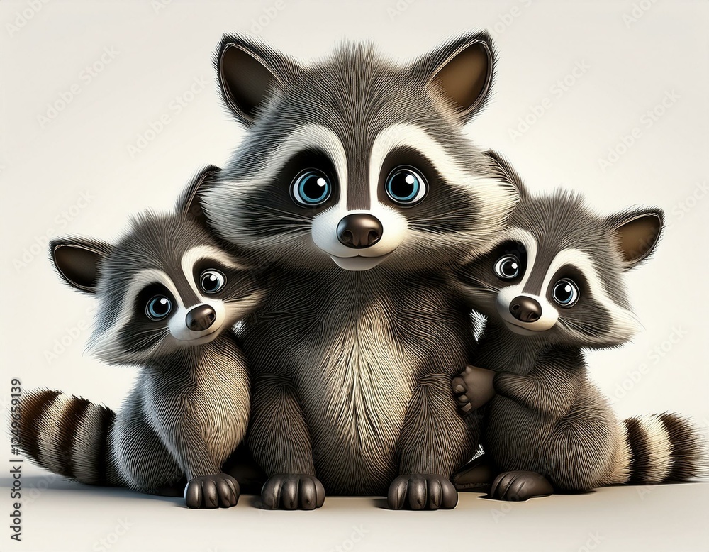 Fototapeta premium Niedlicher Waschbär
