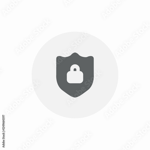 password protection locking icon sign vector