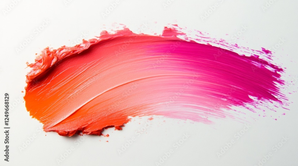 Gradient stroke made with two-tone lipstick, going from peach to fuchsia, generative ai Gradient stroke made with two-tone lipstick, going from peach to fuchsia, generative ai