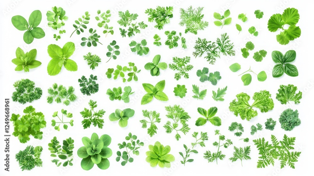 bundle green colour professional graphic design element 2d isolated with white background bundle green colour professional graphic design element 2d isolated with white background
