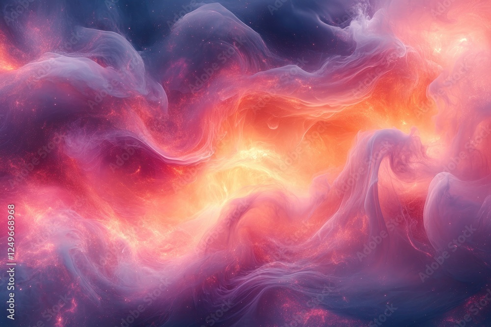 Cosmic Nebula: Swirling Colors Dance in Space Cosmic Nebula: Swirling Colors Dance in Space
