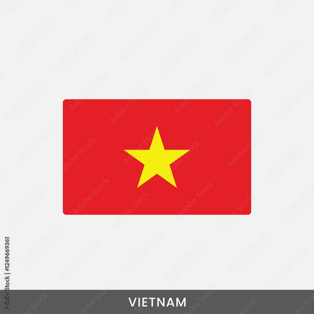 Vietnam national flag vector design Vietnam national flag vector design