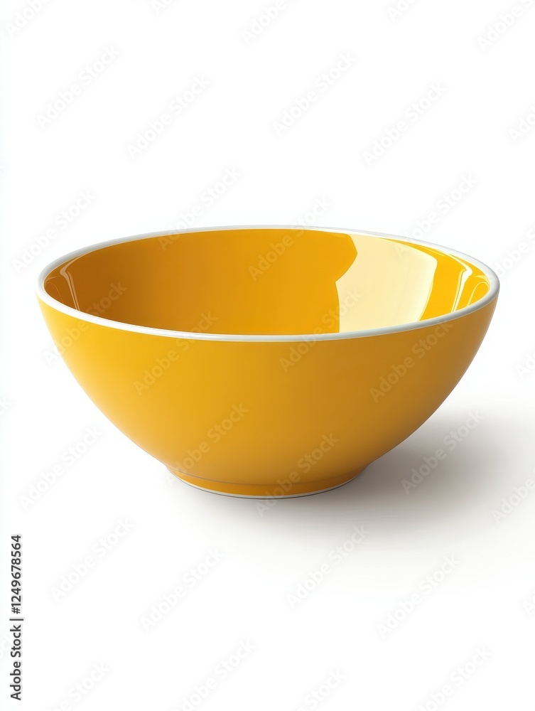Empty yellow bowl on white background, empty, yellow, bowl, kitchenware, tableware, container, isolated, simple, minimalist illustration Empty yellow bowl on white background, empty, yellow, bowl, kitchenware, tableware, container, isolated, simple, minimalist illustration
