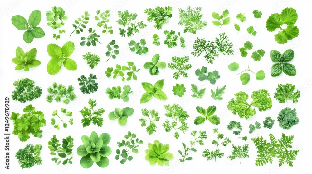 bundle green colour professional graphic design element 2d isolated with white background bundle green colour professional graphic design element 2d isolated with white background
