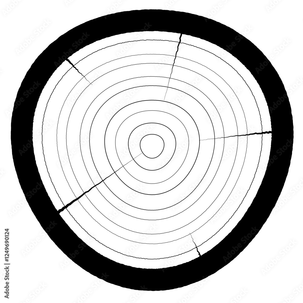 Organic Distressed Wooden Circle Pattern Background Design Organic Distressed Wooden Circle Pattern Background Design