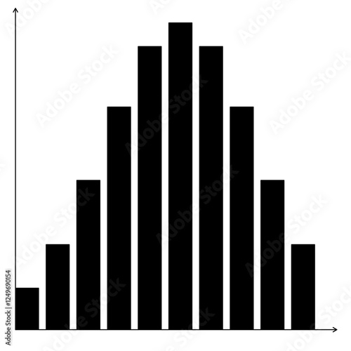 Minimalist Bar Chart with Grid and Labels Graphic