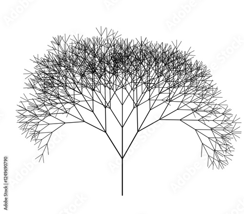 Intricate Fractal Tree Pattern with Self-Similarity photo
