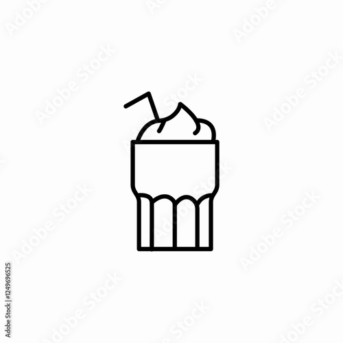 foam drink icon sign vector