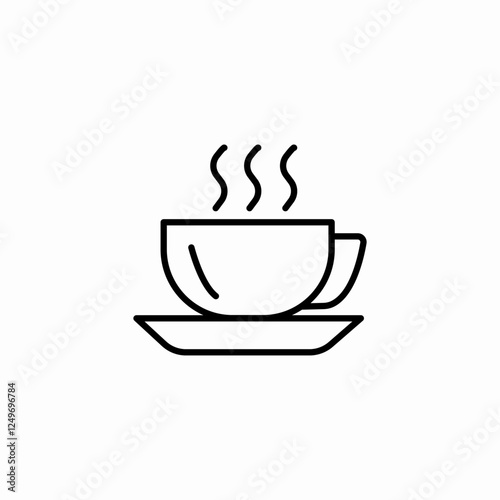 hot beverage icon sign vector