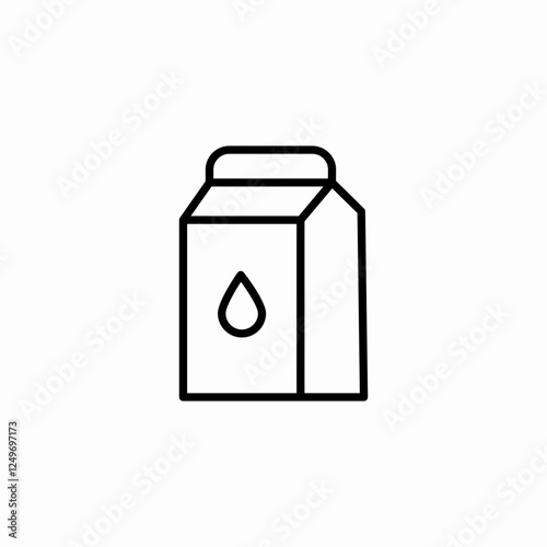 milk cartoon drink icon sign vector
