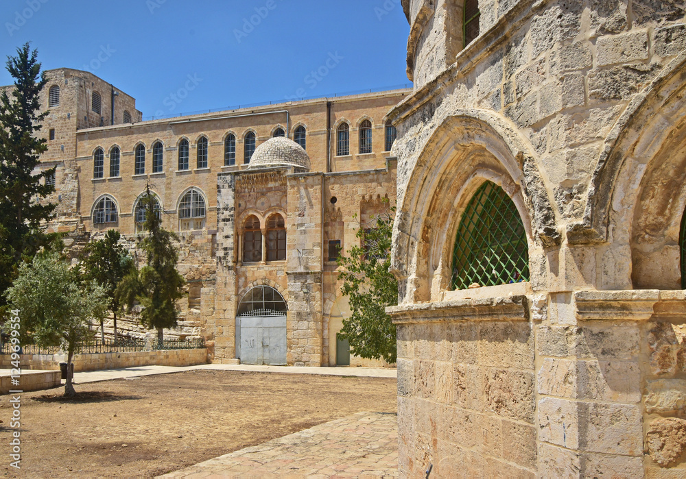 Complex of buildings on the Temple Mount in Jerusalem. Complex of buildings on the Temple Mount in Jerusalem.