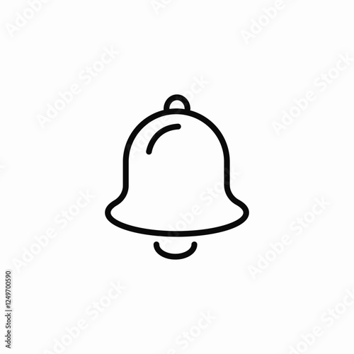 bell ring icon sign vector