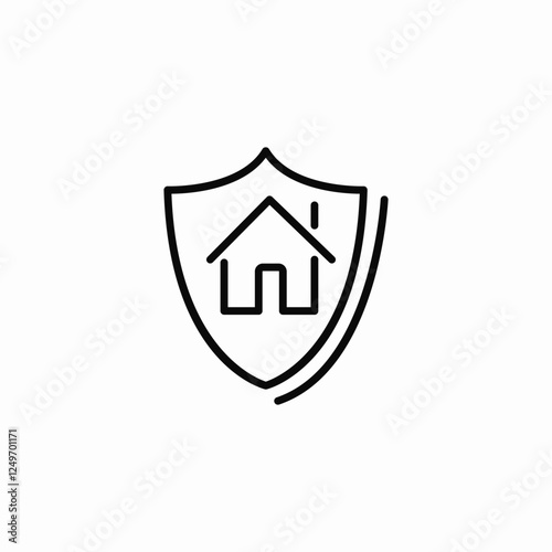 home insurance icon sign vector