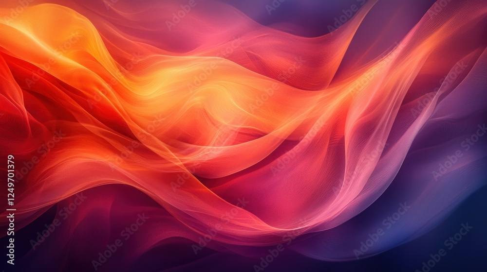 Obraz premium Abstract flowing vibrant energy waves