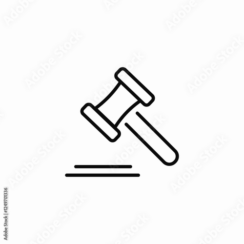 judge decision icon sign vector