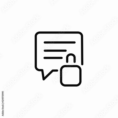 message password lock icon sign vector