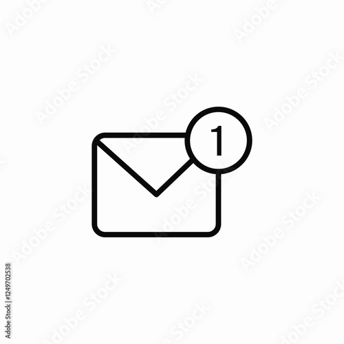 pending email notification icon sign vector