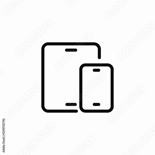 touchscreen devices icon sign vector