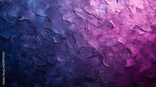 Abstract texture background with grain noise, rich purple, magenta, and blue gradient, conveying mystery, depth, and elegance. Ideal for modern minimalist design with a premium artistic touch photo