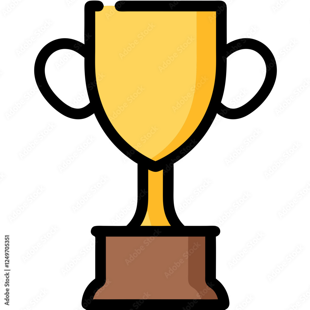 Fototapeta premium gold trophy cup isolated on white background