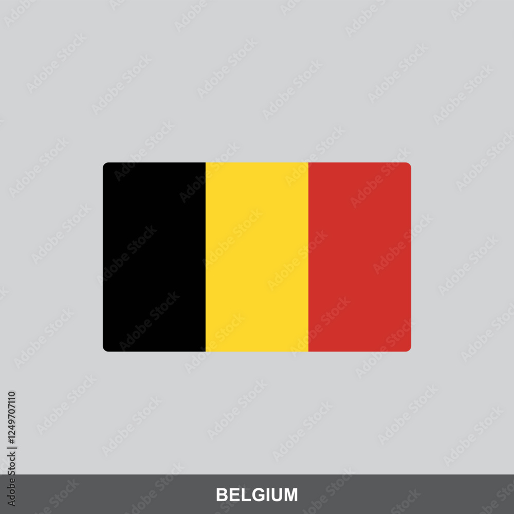 Fototapeta premium Belgium national flag vector design
