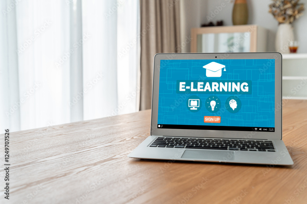 E-learning website with modish sofware for student to study online on the internet network E-learning website with modish sofware for student to study online on the internet network