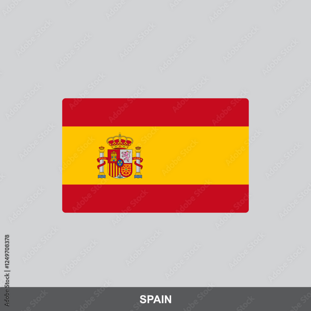 Spain national flag vector design Spain national flag vector design