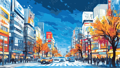Akihabara Electric Town  A Colorful Bustling Anime District.eps