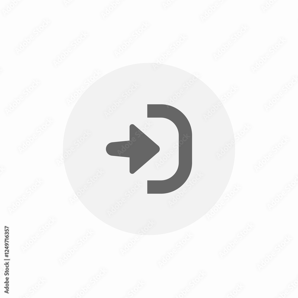 account log in option icon sign vector account log in option icon sign vector