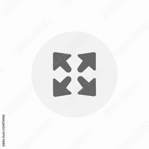 fullscreen game icon sign vector