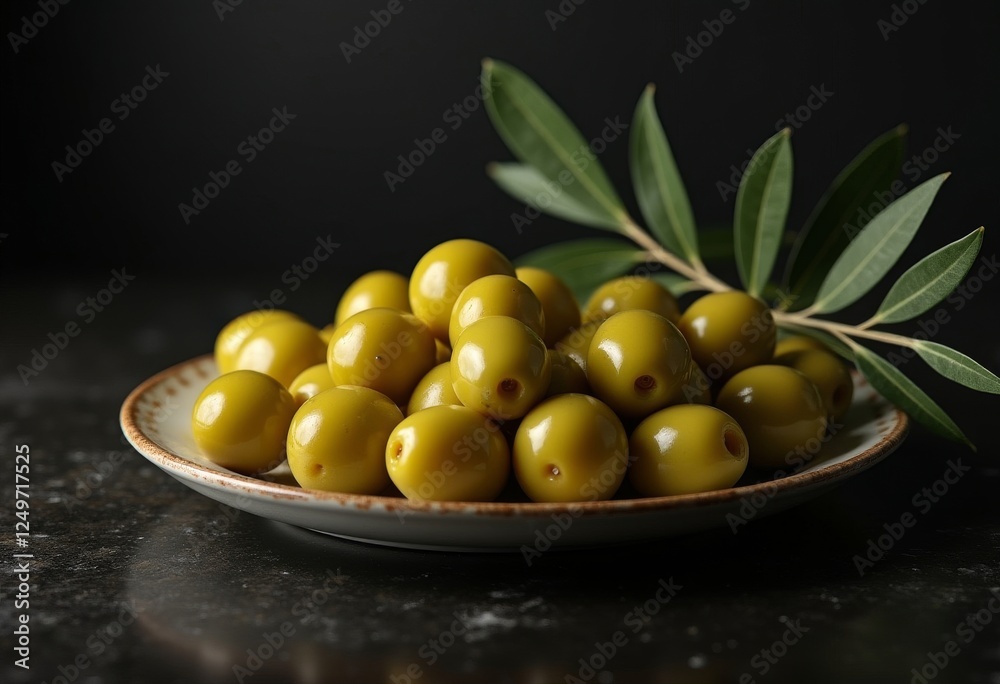olives in oil on a dark background olives in oil on a dark background