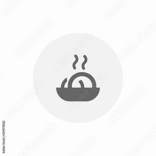 warm ramen icon sign vector